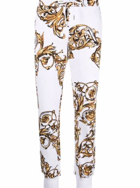 Affordable Versace Jeans pants track Couture baroque-pattern Women 0816